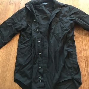 Black long sleeve button down